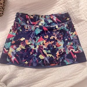 Champion Girls Purple Multi Color Athletic Skirt Sz M (7/8)